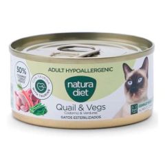 Natura Diet Cat Adult Hypoallergenic Quail (Boîtes) - 24 x 85 gr