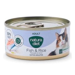 Natura Diet Cat Adult Fish & Rice (Boîtes) - 24 x 85 gr