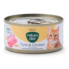 Natura Diet Cat Adult Tuna & Chicken (Boîtes) - 24 x 85 gr