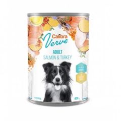 Calibra Dog GF Verve Adult Salmon & Turkey (Boîtes) 6 x 400 gr