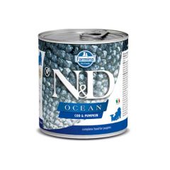 Farmina N&D Ocean Puppy Morue & Citrouille & Crevettes (Boîtes) 285 gr x 6