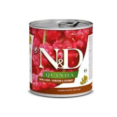 Farmina N&D Quinoa Skin Coat Venison (Canettes) 285 gr x 6