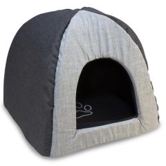 Igloo noir et gris avec empreinte (45X45X40 Cms.) Arquivet