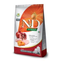 Farmina N&D Grain Free Pumpkin Puppy Medium Maxi Poulet