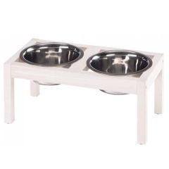 Soporte de madera para comederos