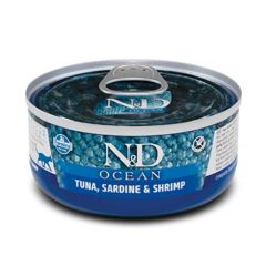 Farmina N&D Cat Ocean Tuna Sardine Gamba (Boîtes) 24 x 70 gr