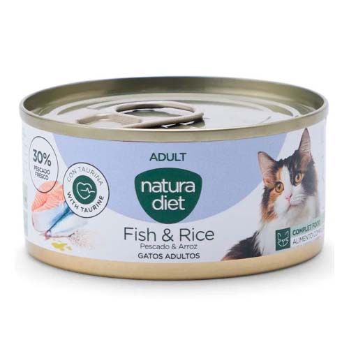 Natura Diet Cat Adult Fish & Rice (Boîtes) - 24 x 85 gr