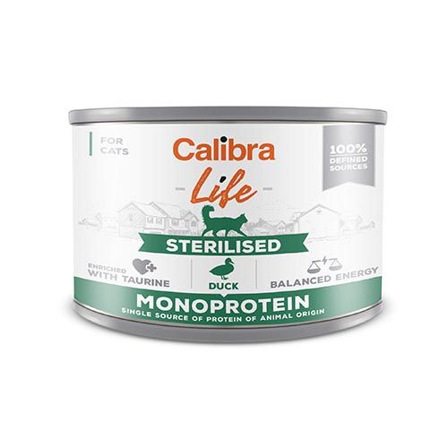 Calibra Cat Life Sterilised Duck (Boîtes) 6 x 200 gr