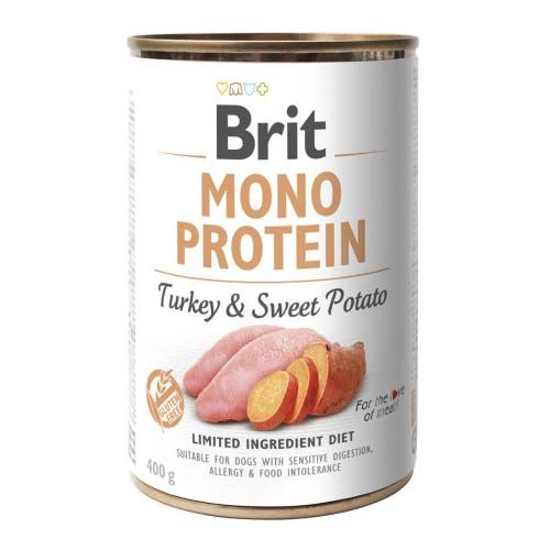 Brit Mono Protein Turkey & Sweet Potato (Boîtes) - 6 x 400 gr