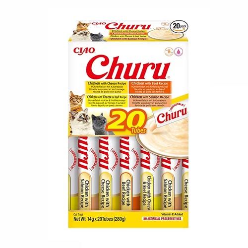Churu Cat Variedades de Chicken with Beef - 20 x 14 gr (Expédition 3 - 5 jours)