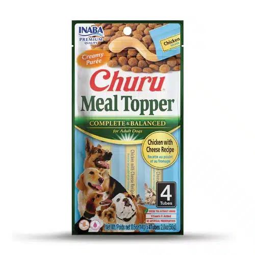 Churu Dog Meal Topper Chicken & Cheese - 12 x 56 gr (Expédition 3 - 5 jours)
