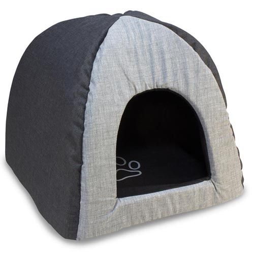 Igloo noir et gris avec empreinte (45X45X40 Cms.) Arquivet