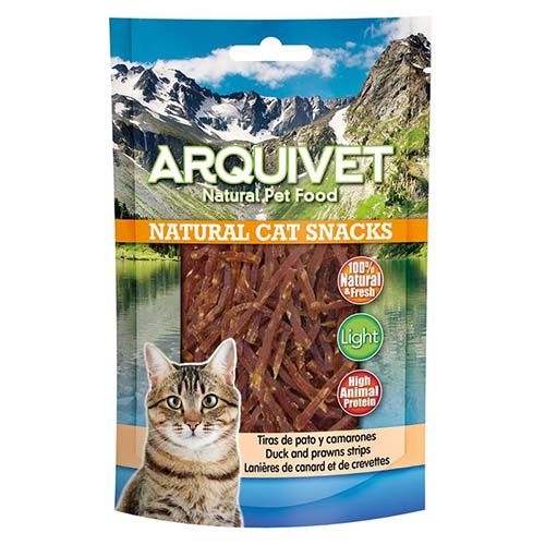 Lanières Canard et Crevettes - 50Gr Arquivet