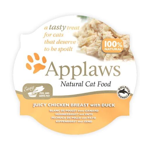 Applaws Cat Terrine Blanc de poulet et canard (60 gr x 10)