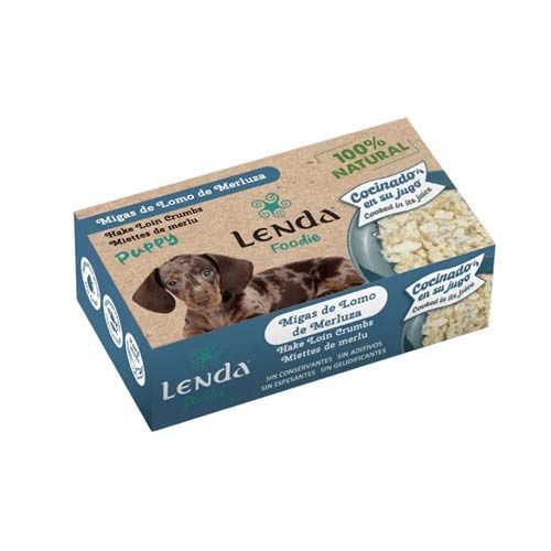 Lenda Dog Foodie Hake Crumbs (Boîtes) - 400 gr x 12