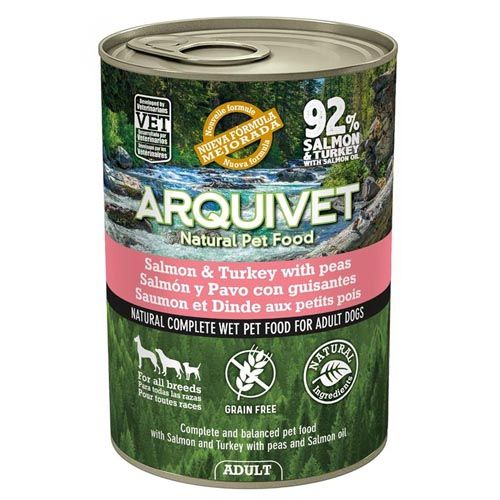 Arquivet Wet Dog Food Adult Salmon & Turkey (Boîtes)