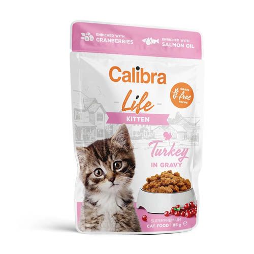 Calibra Cat Life Kitten Turkey in Gravy (Sachets)