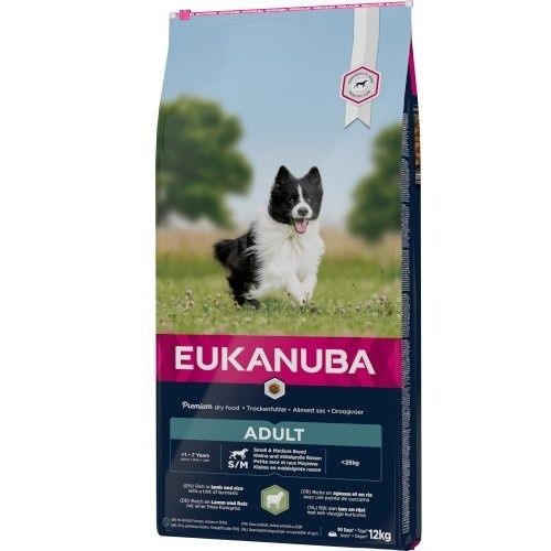 Eukanuba Adulte Agneau & Riz Petites + Moyennes Races