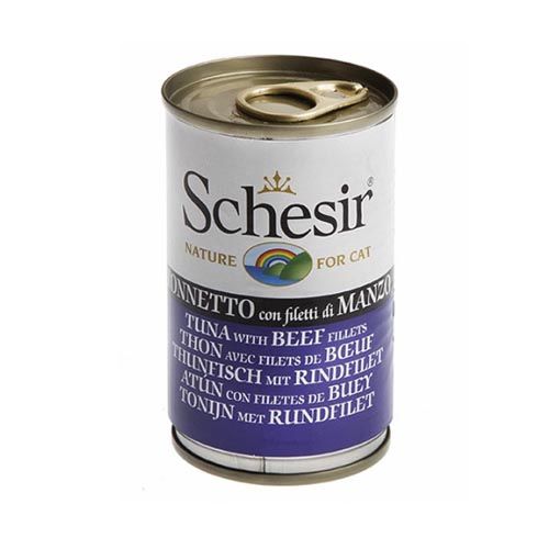 Le produit Schesir Chat Thon et Filets de Boeuf (boîtes)