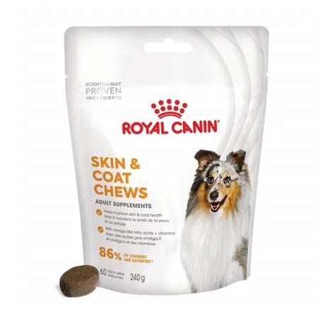 Royal Canin Skin & Coat Dog Chews Suplement Adult - 240 gr x 5